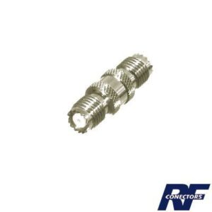 Adaptador Barril en Línea, de Conector Mini-UHF Hembra a Mini-UHF Hembra, Níquel/ Oro/ Teflón. RFU-629 27997 - RF INDUSTRIES,LTD