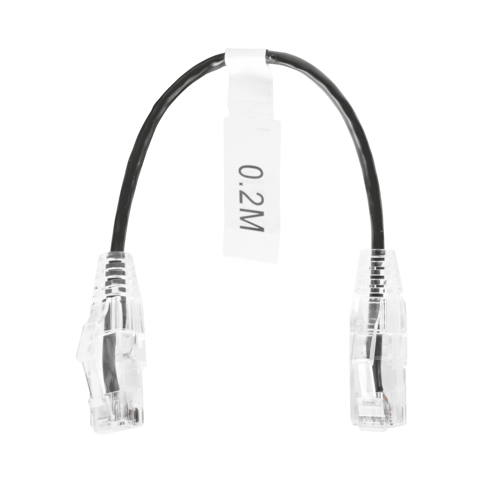 Cable de Parcheo Slim UTP Cat6 – 20 cm Negro Diámetro Reducido (28 AWG) LP-UT6-020-BK28 - LINKEDPRO BY EPCOM