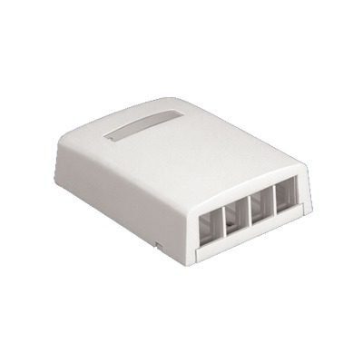 Caja de Montaje en Superficie, Para 4 Módulos Keystone, Color Blanco NK4BXWH-AY - PANDUIT