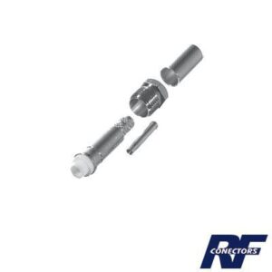 Conector FME Hembra de Anillo Plegable para Cable RG-58/U, Níquel/ Oro/ Teflón. RFE-6050-C 27846 - RF INDUSTRIES,LTD