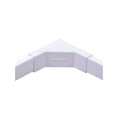 Esquinero interior color blanco de PVC auto extinguible, para canaleta TMK1735, TMK1735SD (5320-02001) TMK-1735-EI - THORSMAN