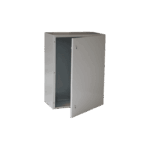 Gabinete de Acero IP66 Uso en Intemperie (600 x 800 x 300 mm) con Placa Trasera Interior Metálica y Compuerta Inferior Atornillable (Incluye Chapa y Llave T). PST-6080-30A 154669 - PRECISION