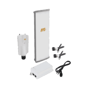 Kit de radio A5x con antena N545X2, 4.9 a 6.4 GHz, 700 Mbps, hasta 64 usuarios concurrentes, Monitoreo a travez de la nube, incluye jumper y montaje A5XN45KIT 203780 - MIMOSA NETWORKS
