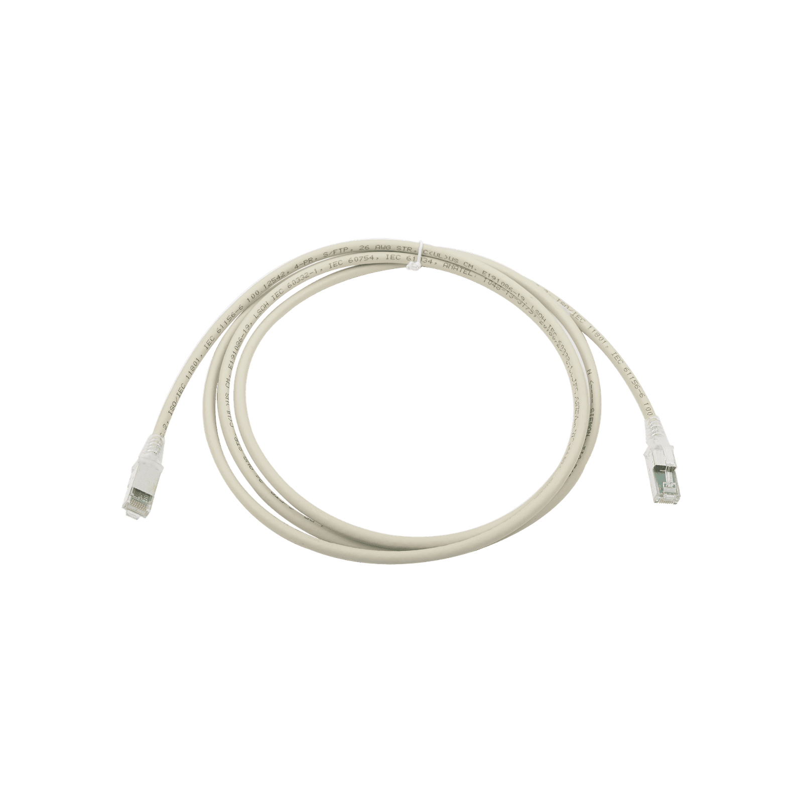 Patch Cord Z-MAX Cat6A S/FTP, CM/LS0H, 7ft, Color Gris, Versión Bulk (Sin Empaque Individual) ZM6A-S07-04B - SIEMON