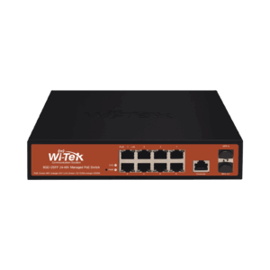 Switch Administrable de 8 puertos Gigabit Ethernet con PoE 802.3 af/at y 24V Pasivo + 2 SFP Gigabit, 150 W WI-PMS310GF-ALIEN 188228 - WI-TEK