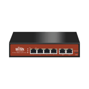 Switch PoE (802.3af/at/bt) / No administrable de largo alcance / Hasta 250m / 4×10/100Mbps (PoE) + 2×10/100Mbps Uplink / Presupuesto 65 W WI-PS205 170793 - WI-TEK