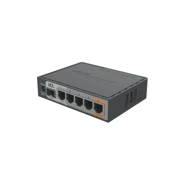 (hEX S) Router Dual Core (hEX S) Router Dual Core, 5 puertos Gigabit, 1 Puerto SFP, PoE in, PoE Out RB760IGS 159271 - MIKROTIK