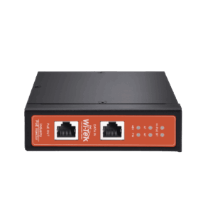 Inyector PoE Industrial / DC entrada 12-57V / PoE salida de Hasta 90W / Carcasa de Metal / Riel DIN / Aplicaciones CCTV WIPOE58BTIDC 210234 - WI-TEK