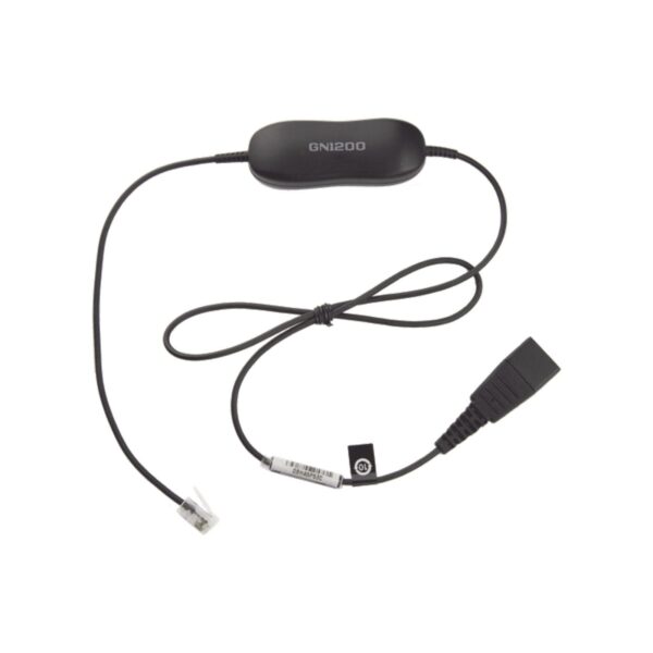 Jabra GN1200 cable con conexión QD y RJ-9 (88001-99) Jabra GN1200 cable con conexión QD y RJ-9 (88001-99) GN-1200-S 166376 - JABRA
