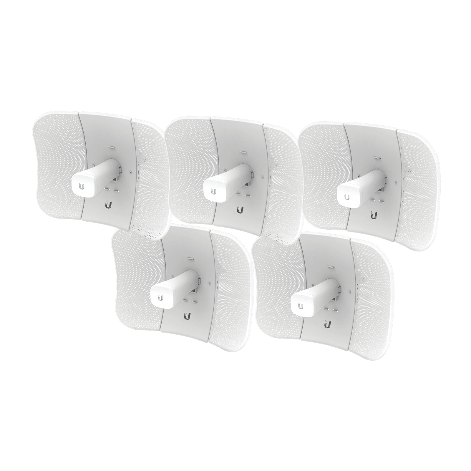 Kit de 5 LiteBeam 2×2 MIMO airMAX AC GEN2 CPE hasta 450 Mbps, 5 GHz (5150 – 5875 MHz) con antena integrada de 23 dBi LBE-5AC-GEN2-5 - UBIQUITI NETWORKS