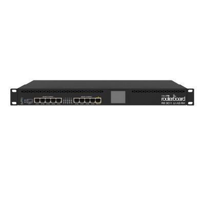 RouterBoard, CPU 2 Núcleos, 10 Puertos Gigabit Ethernet, 1 Puerto SFP, 1 GB Memoria, Licencia Nivel 5, Montaje Rack RB3011UIAS-RM 85439 - MIKROTIK