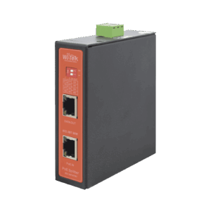 Splitter PoE IN hasta 90 W / Salida DC 12v/16V/24v o 48V / Carcasa metálica / Industrial soporte para riel DIN / Aplicaciones CCTV WIPOE55SBTIDC 210236 - WI-TEK