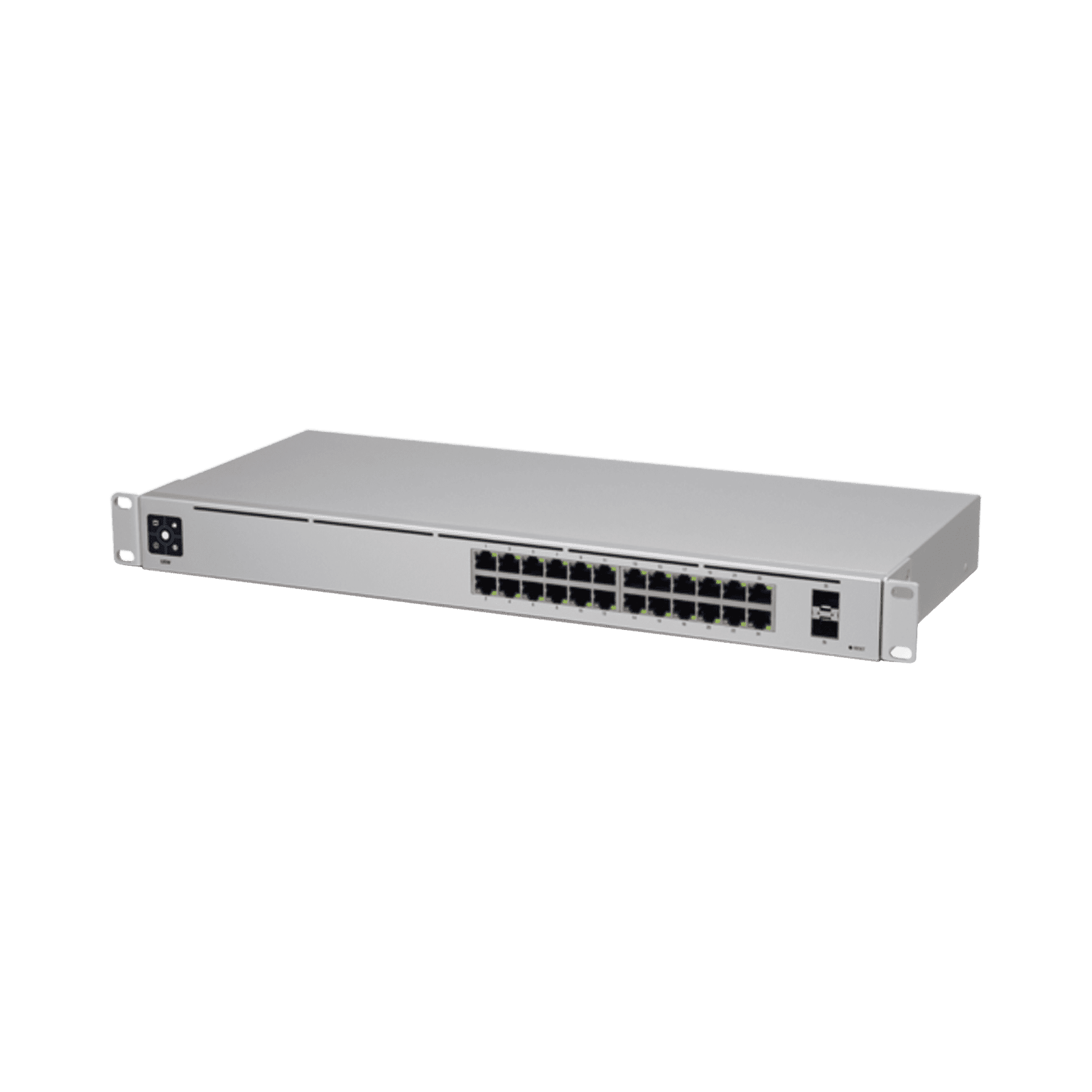 UniFi Switch USW-24, Capa 2 de 24 puertos 10/100/1000 Mbps + 2 puertos 1G SFP, pantalla informativa USW-24 - UBIQUITI NETWORKS