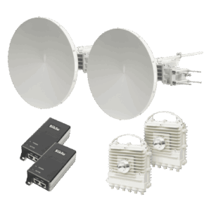 Enlace a la velocidad de la fibra, Banda Libre en México, Sin Interferencia, 1 Gbps Reales Full Duplex, 5 km EH-1200FX-KIT-2FT 155056 - Siklu