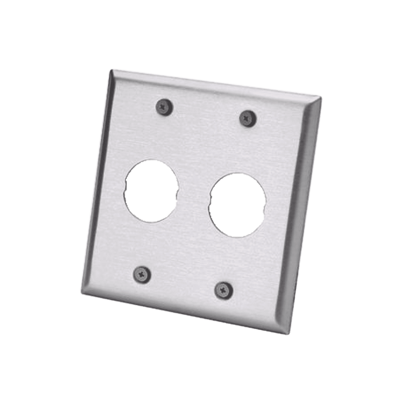 Placa de Pared Doble IndustrialNet™, Para 2 Conectores Industriales, de Acero Inoxidable IAEFP2-2G - PANDUIT