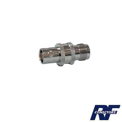 Adaptador en Línea de Conector TNC Hembra a BNC Hembra, Níquel/ Oro/ Teflón. RFT-1232 27935 - RF INDUSTRIES,LTD
