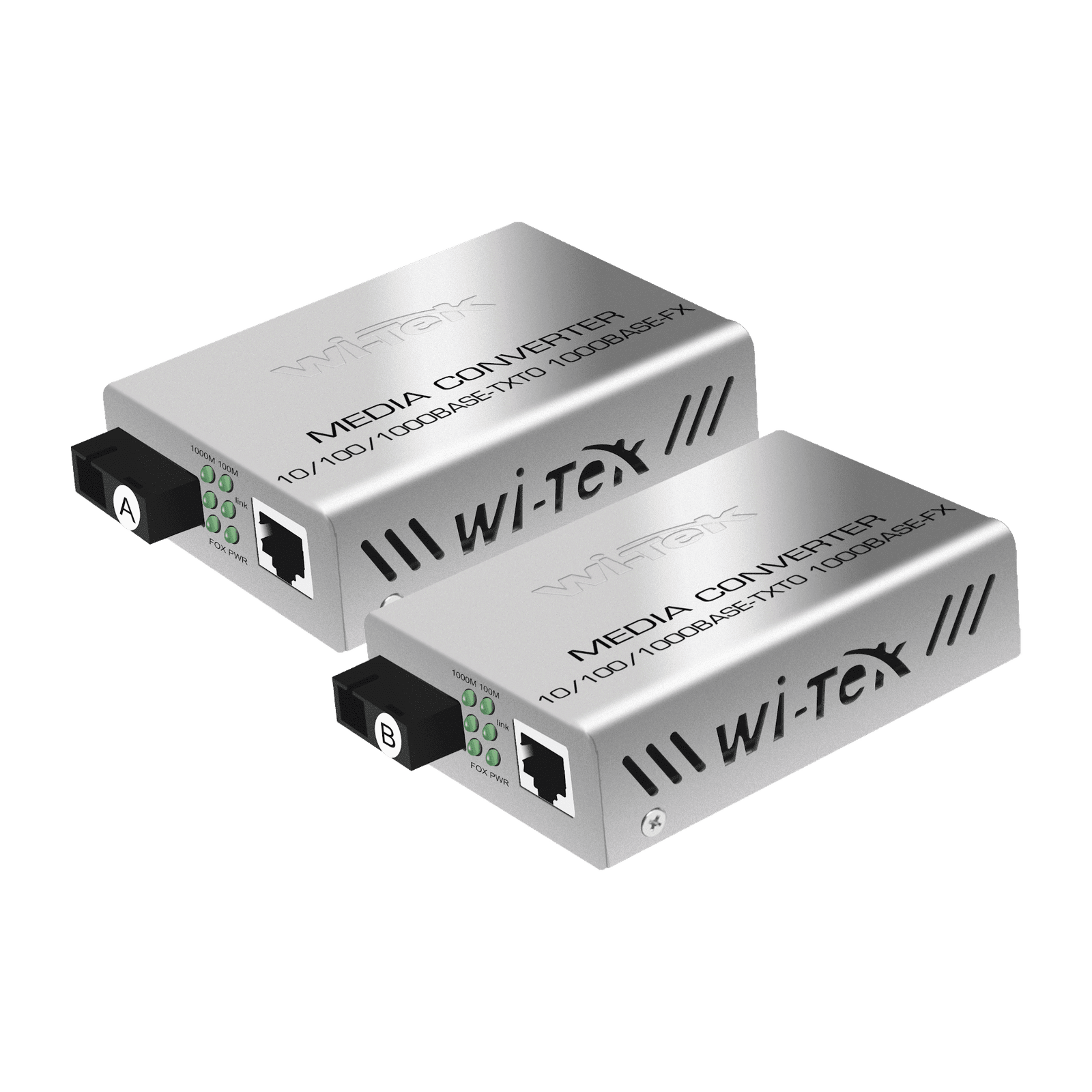 CONVERTIDOR DE MEDIOS 25KM MONOMODO 1000MBPS WIMC101G 193546 - WI-TEK