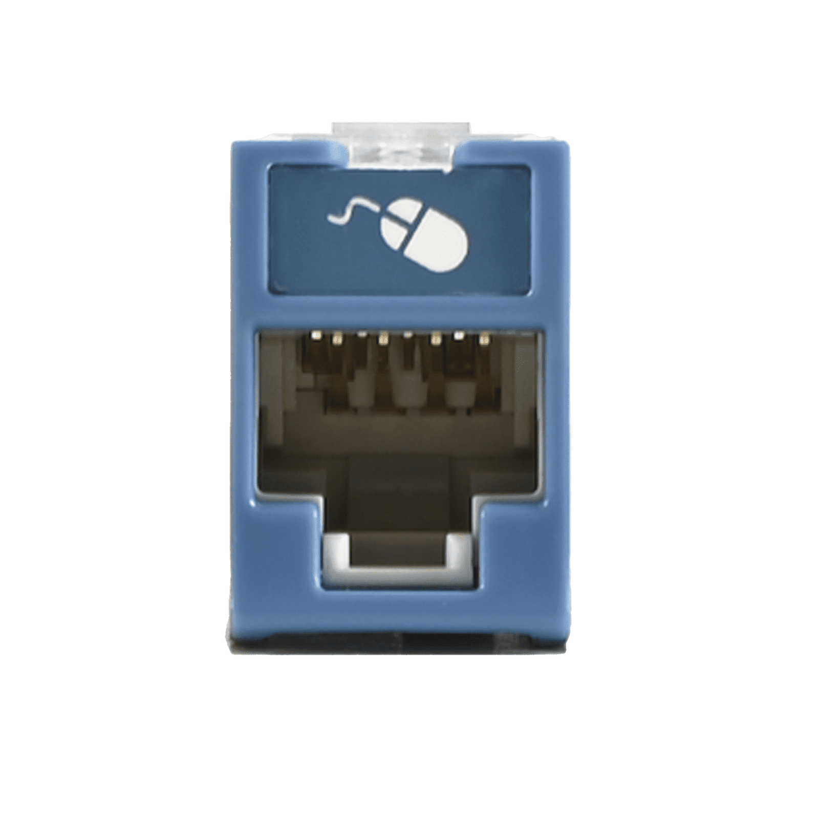 Jack UltraMAX Cat6, UTP, Montaje híbrido en Placa de Pared (Plano y Angulado), Color Azul, Punch Down U6-H06NS - SIEMON