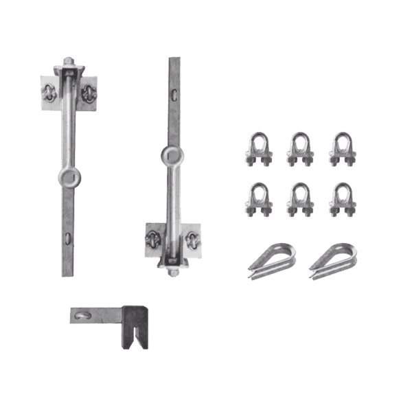 Kit de Línea de Vida para Torres STZ30G Kit de Línea de Vida para Torres STZ30G, STZ35G y STZ45G hasta 30 metros de altura. KIT-LV30 143347 - SYSCOM TOWERS