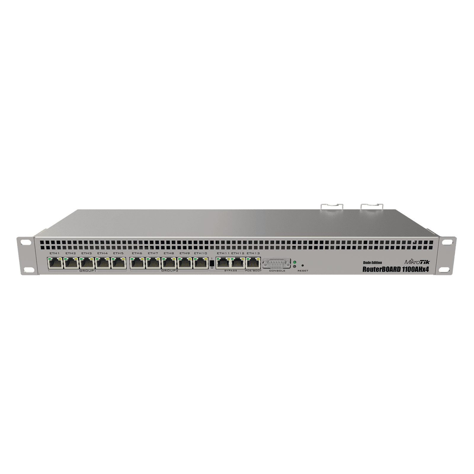 RB1100AHx4 Dude Edition, 13 Puertos Gigabit, Almacenamiento M.2 60GB para Base de Datos Dude RB1100AHX4-DE 165431 - MIKROTIK