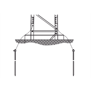Sistema de Aterrizaje en 3 Piernas para Torre SUPER TITAN. Para Sec. 13 a 21. TRY-ST-GROUND3 177071 - Trylon