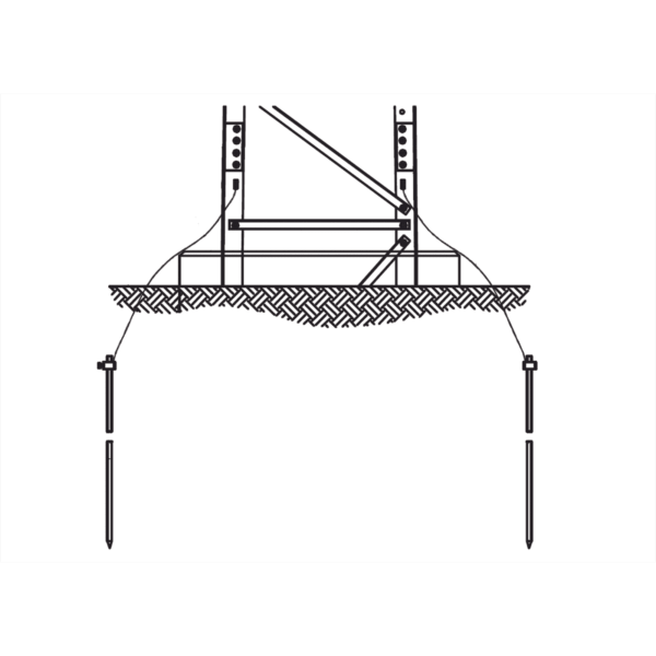 Sistema de Aterrizaje en 3 Piernas para Torre SUPER TITAN. Para Sec. 13 a 21. Sistema de Aterrizaje en 3 Piernas para Torre SUPER TITAN. Para Sec. 13 a 21. TRY-ST-GROUND3 177071 - Trylon