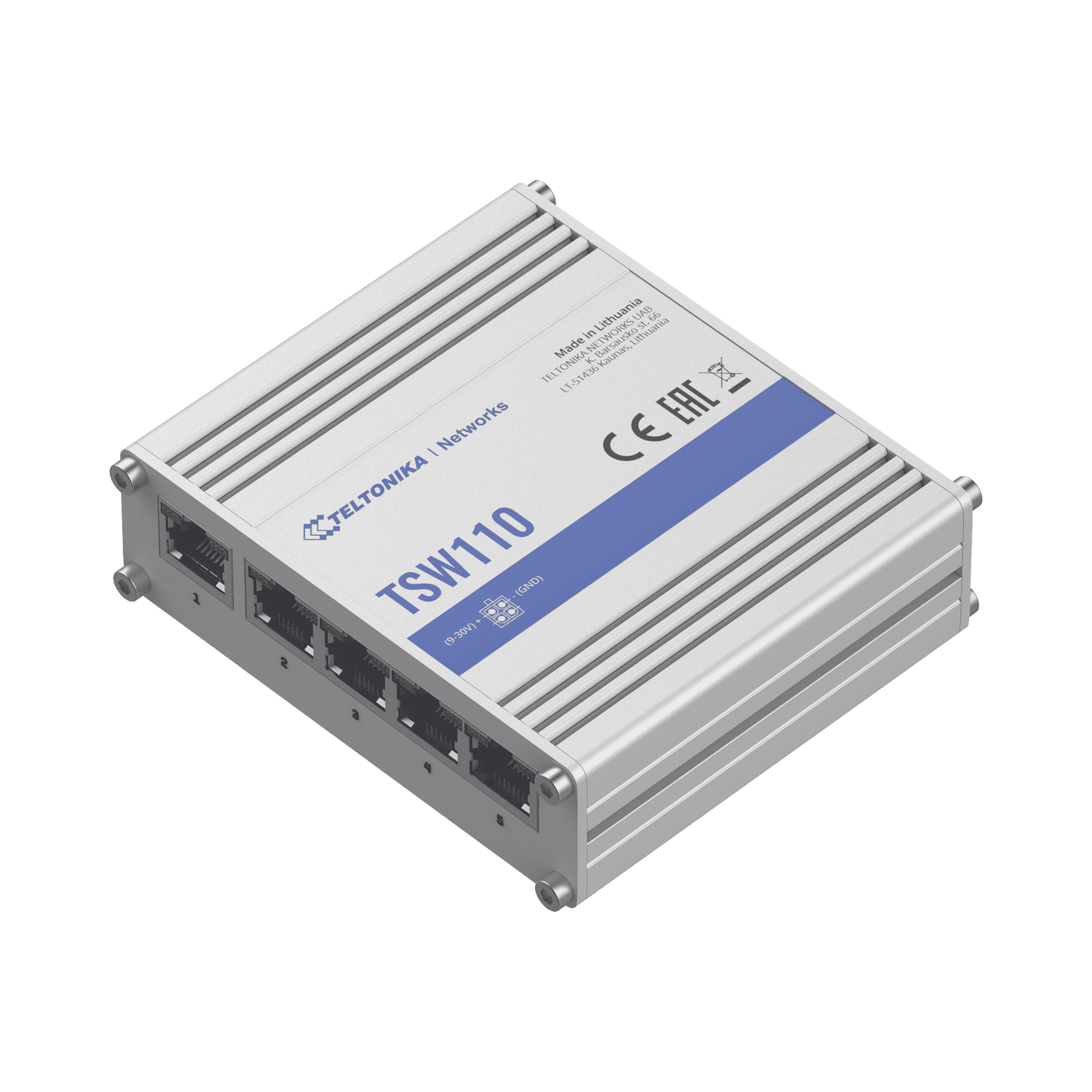 Switch Industrial No-Administrable 5 puertos Gigabit TSW110 - TELTONIKA