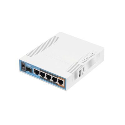 (hAP ac) 5 Puertos Gigabit Ethernet, 1 Puerto SFP, 1 USB, WiFi Doble Banda 3×3 802.11ac, hasta 1W de potencia RB962UIGS-5HACT2HNT 85444 - MIKROTIK