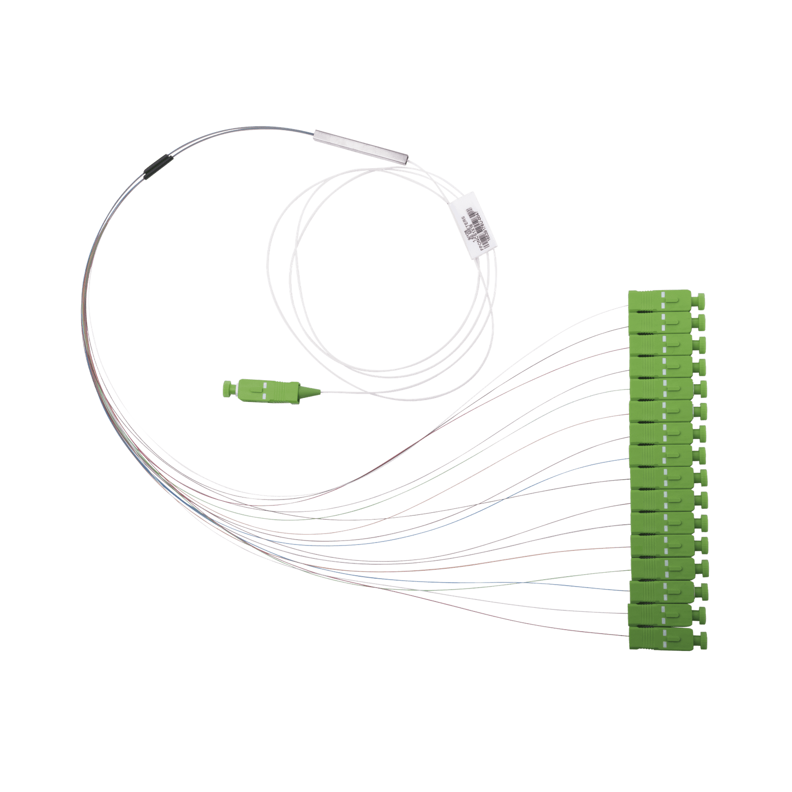 Divisor Óptico (Splitter) Tipo PLC, de 1×16, Con Conector de Entrada SC/APC y Conectores de Salida SC/APC FPONCS1X16 188561 - PANDUIT