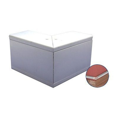 Esquinero exterior de aluminio,  para canaleta INKA100 (8110-80001) INKA-100-EE - THORSMAN