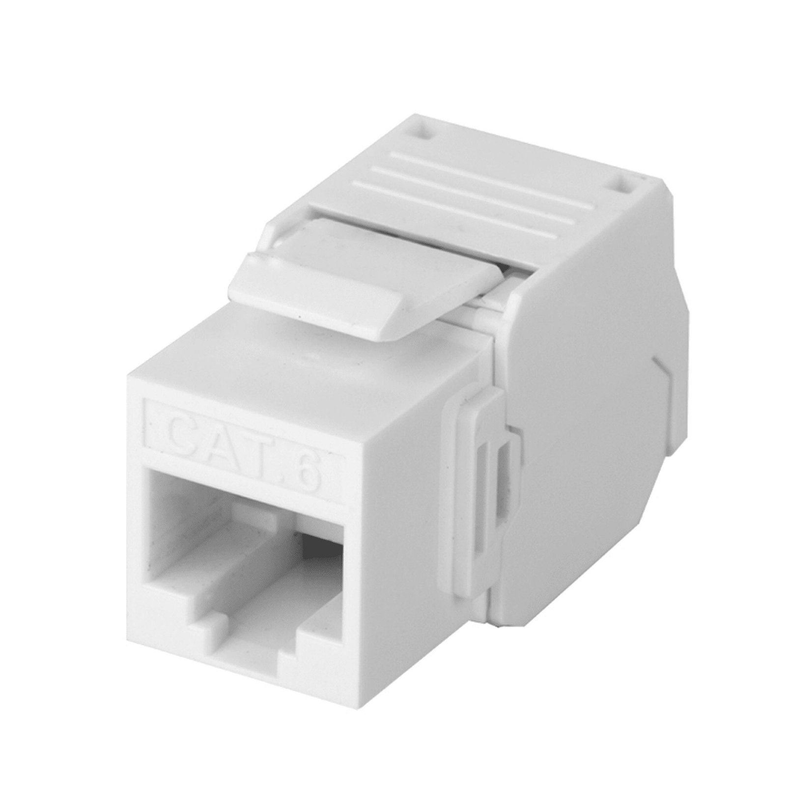 Módulo Jack Keystone Cat6 (toolless), con terminación en ángulo 180 º Color Blanco, Compatible con Faceplate y Patchpanel Linkedpro LP-KJ-610-TTWH - LINKEDPRO BY EPCOM