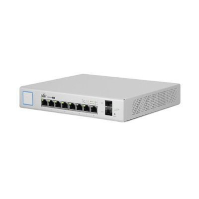 Switch UniFi Administrable de 8 Puertos Gigabit PoE+ 802.3at/af y PoE Pasivo 24V. US-8-150W - UBIQUITI NETWORKS