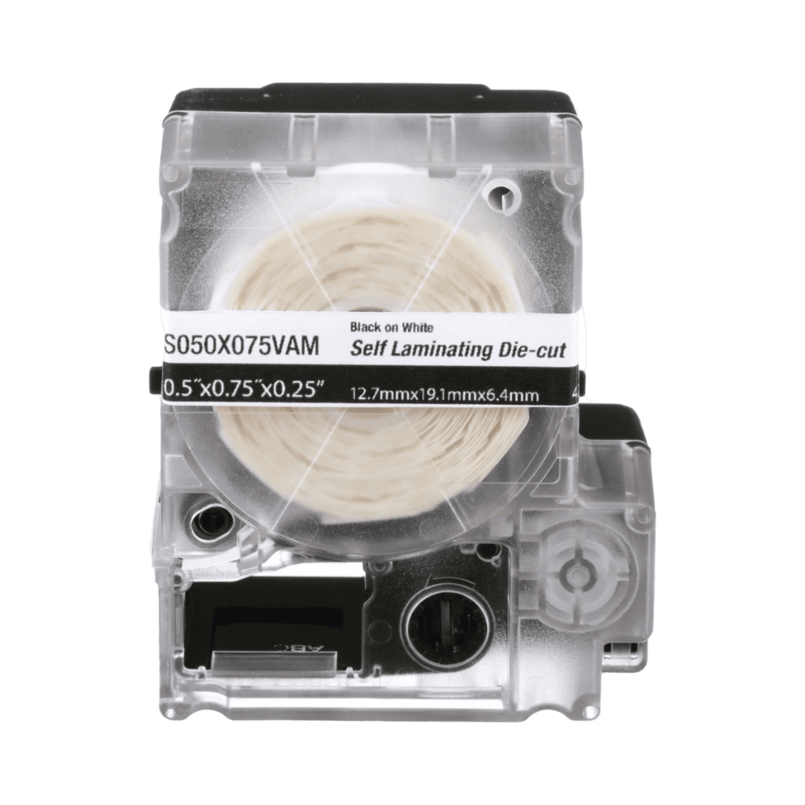 Casete de 300 Etiquetas Autolaminadas de 19.1 x 25.4 mm, para Cables de 2 a 4 mm de Diámetro, Área de Impresión Color Blanco S100X075VAM - PANDUIT