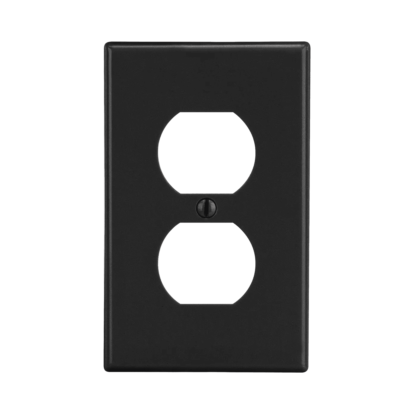 Tapa para Contacto Dúplex Color Negro. HUB-P8BK - HUBBELL