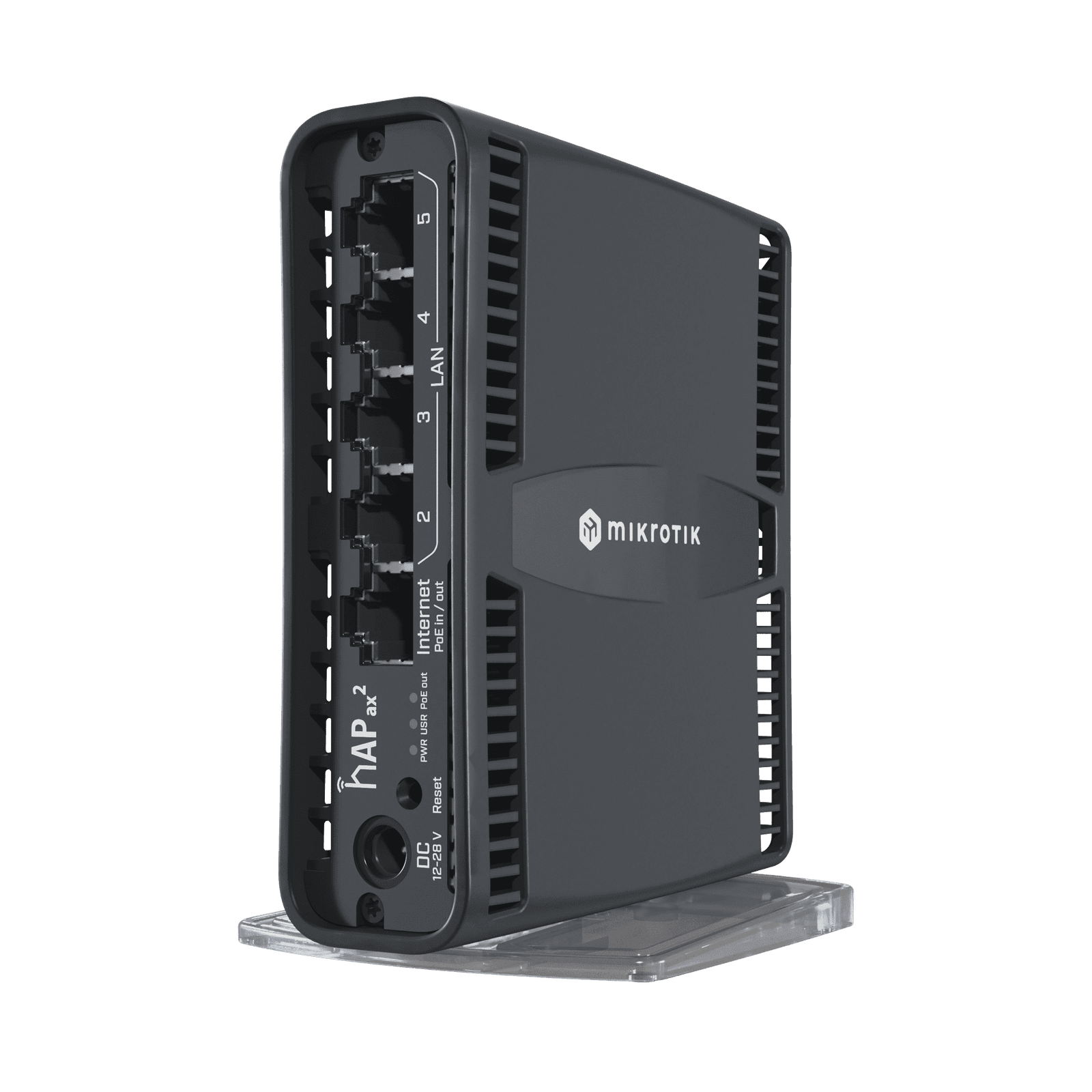 hAP ax2 Router inalámbrico Wi-Fi 6 160mW de Potencia, 5 puertos gigabit, Port 1 PoE in/out C52IG-5HAXD2HAXD-TC 210801 - MIKROTIK