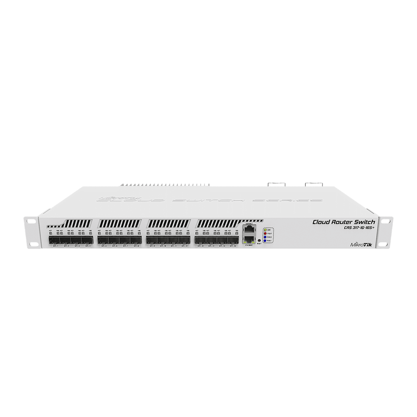 Cloud Router Switch CRS317-1G-16S+RM 16 Puertos SFP+, 1 Puerto Gigabit Ethernet CRS317-1G-16S+RM 150489 - MIKROTIK