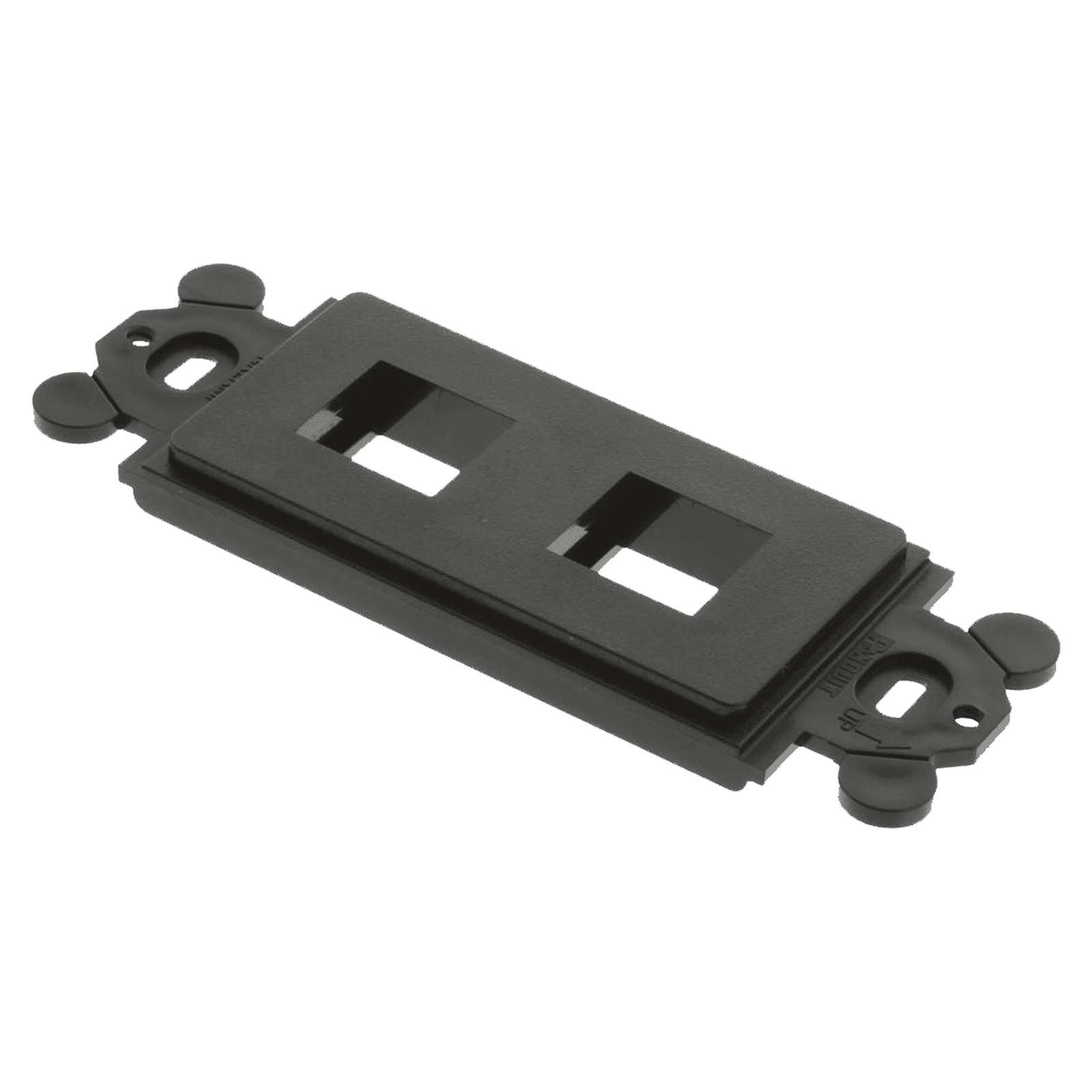 Marco de Módulo Dúplex, Para Placas Frontales Estándar GFCI, Acepta 2 Módulos Keystone, Color Negro NK2RMFBL - PANDUIT