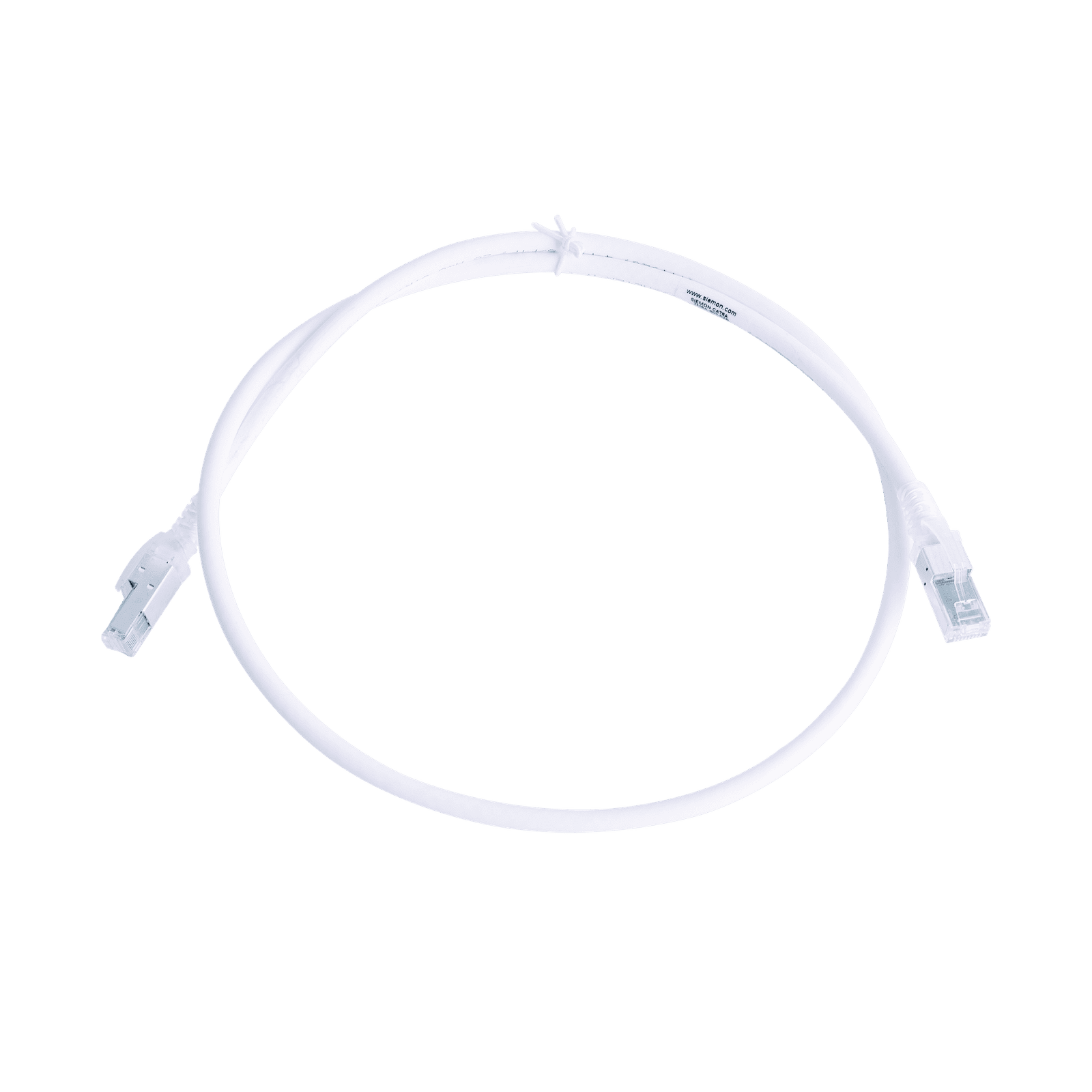 Patch Cord Z-MAX Cat6A S/FTP, CM/LS0H, 3ft, Color Blanco, Versión Bulk (Sin Empaque Individual) ZM6A-S03-02B - SIEMON
