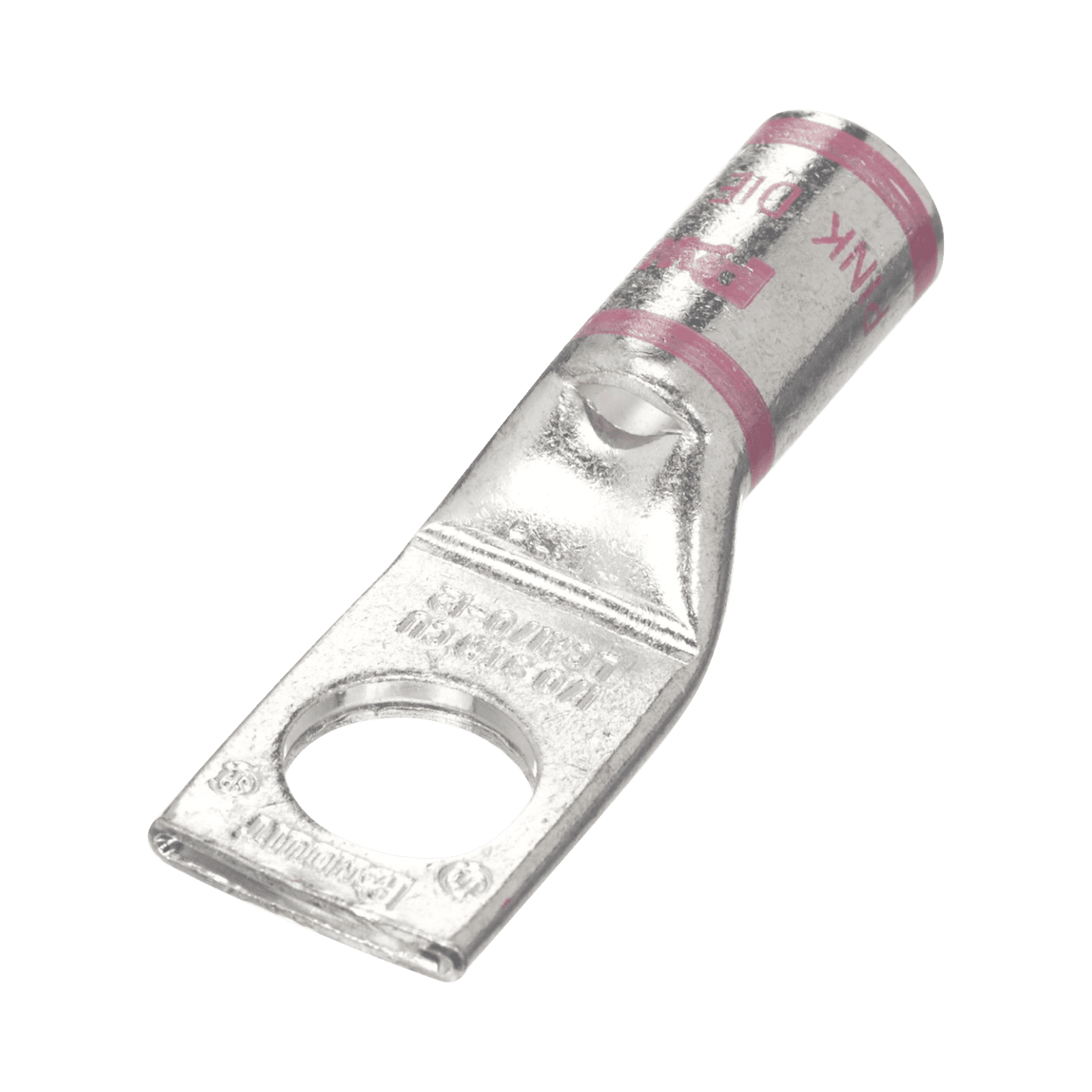 Terminal Conector Barril de 1 Orificio 1/2″, con Talón para Mirilla, para cable 1/0 AWG. 10 Piezas LCA1/0-12-X 194437 - PANDUIT