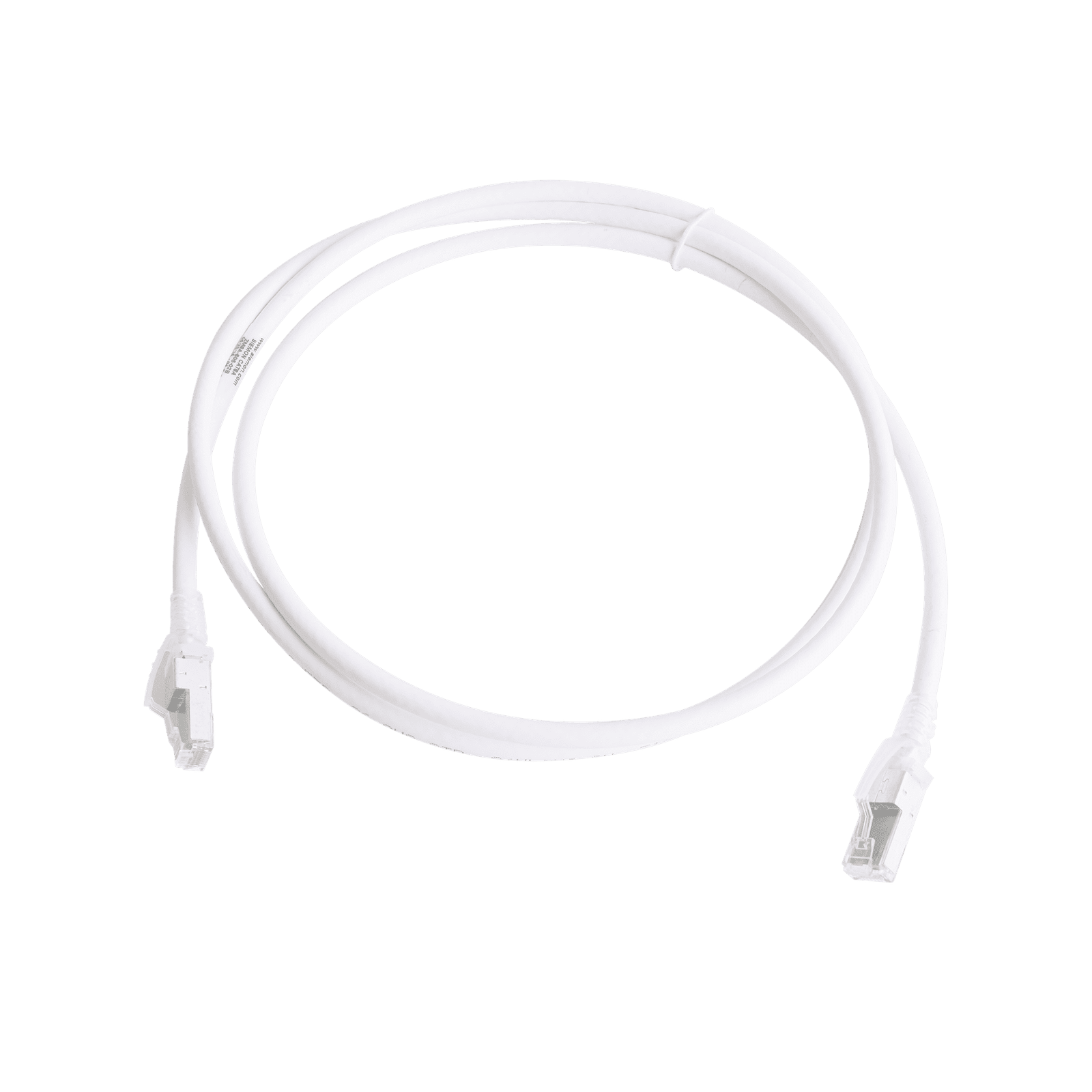 Patch Cord Z-MAX Cat6A S/FTP, CM/LS0H, 5ft, Color Blanco, Versión Bulk (Sin Empaque Individual) ZM6A-S05-02B - SIEMON