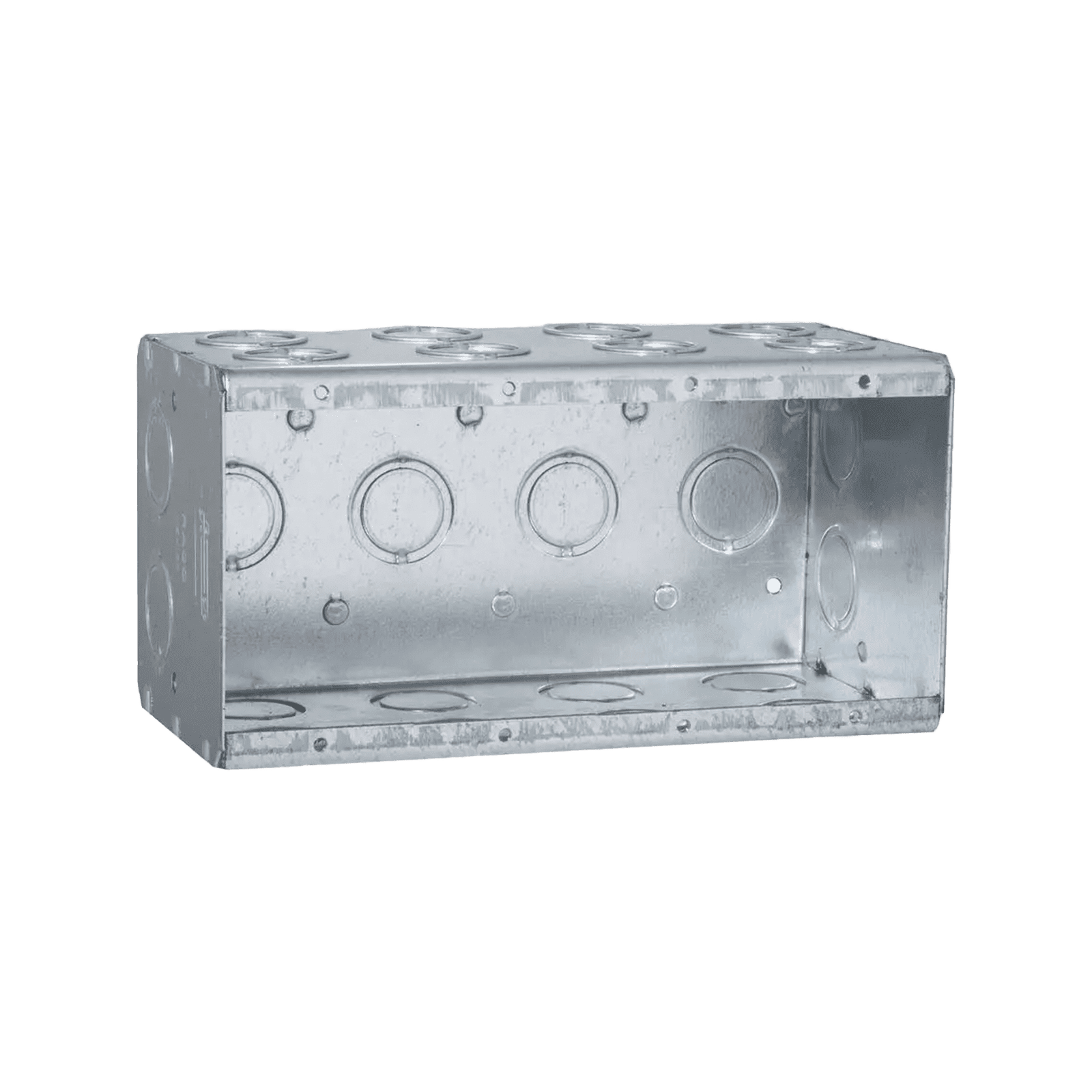 Caja Multigang de 4 Gangs/ Profundidad de 3-1/2″/ 24 Entradas de 1/2″ – 3/4″. HUB-698 - RACO