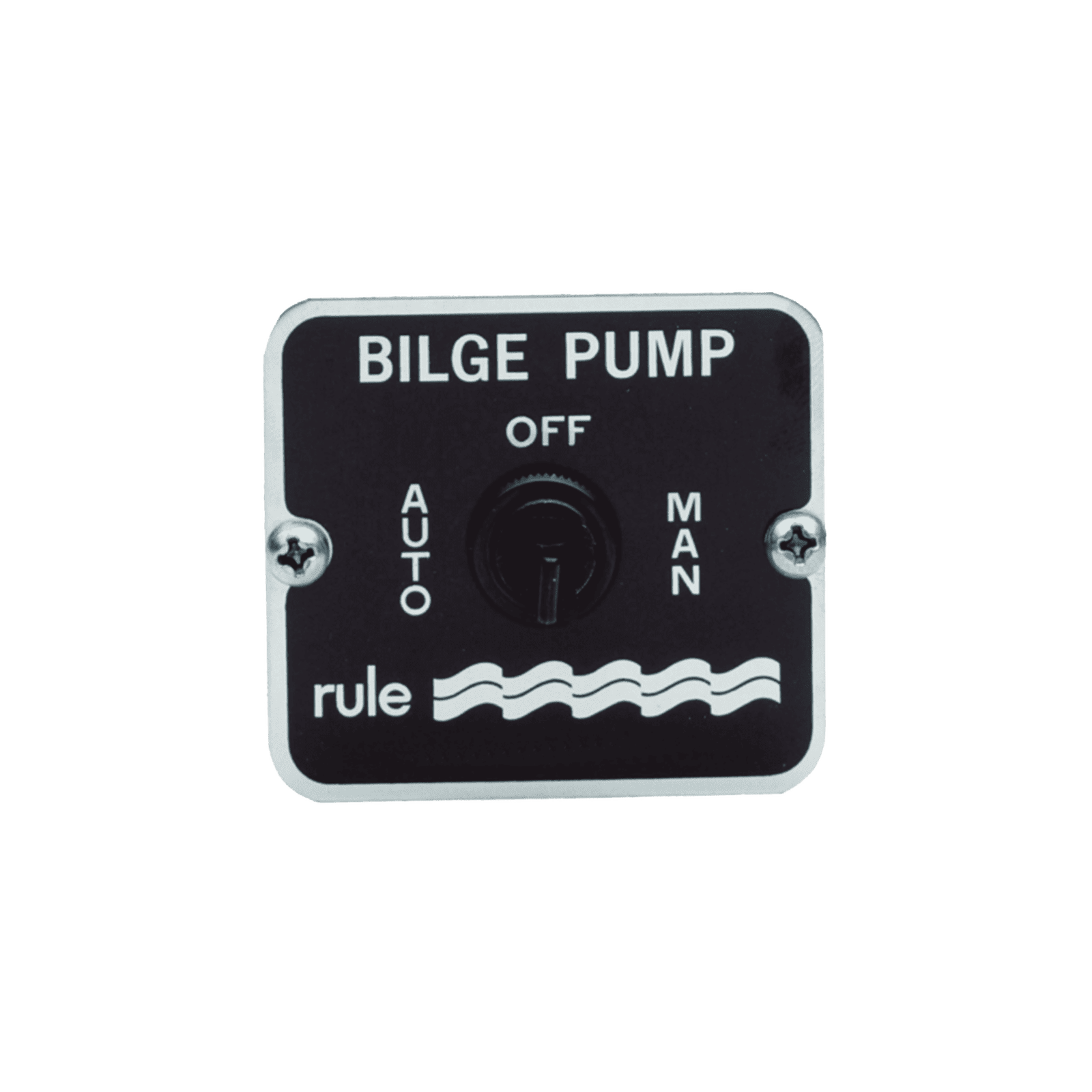 Switch de tres posiciones para control de bombas de achique de 12 o 24 Vcd. 45 224268 - RULE