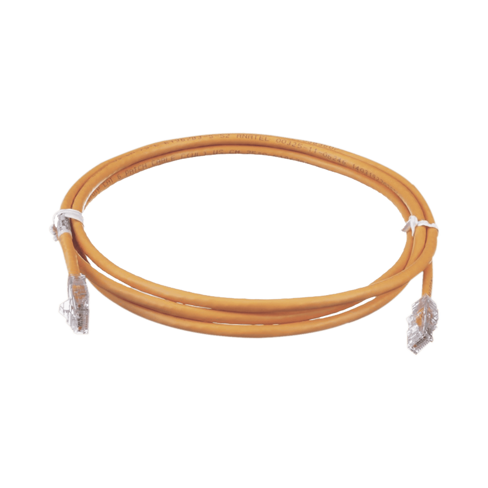 Cable de Parcheo TX6, UTP Cat6, 24 AWG, CM, Color Naranja, 7ft UTPSP7ORY - PANDUIT