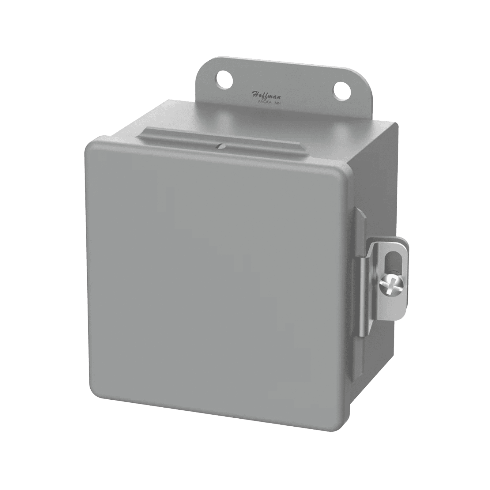 Gabinete de Bisagra Continua NEMA 12; IP66 de Uso en Intemperie, 305 x 254 x 203 mm, De Acero, Color Gris A12108CH - HOFFMAN