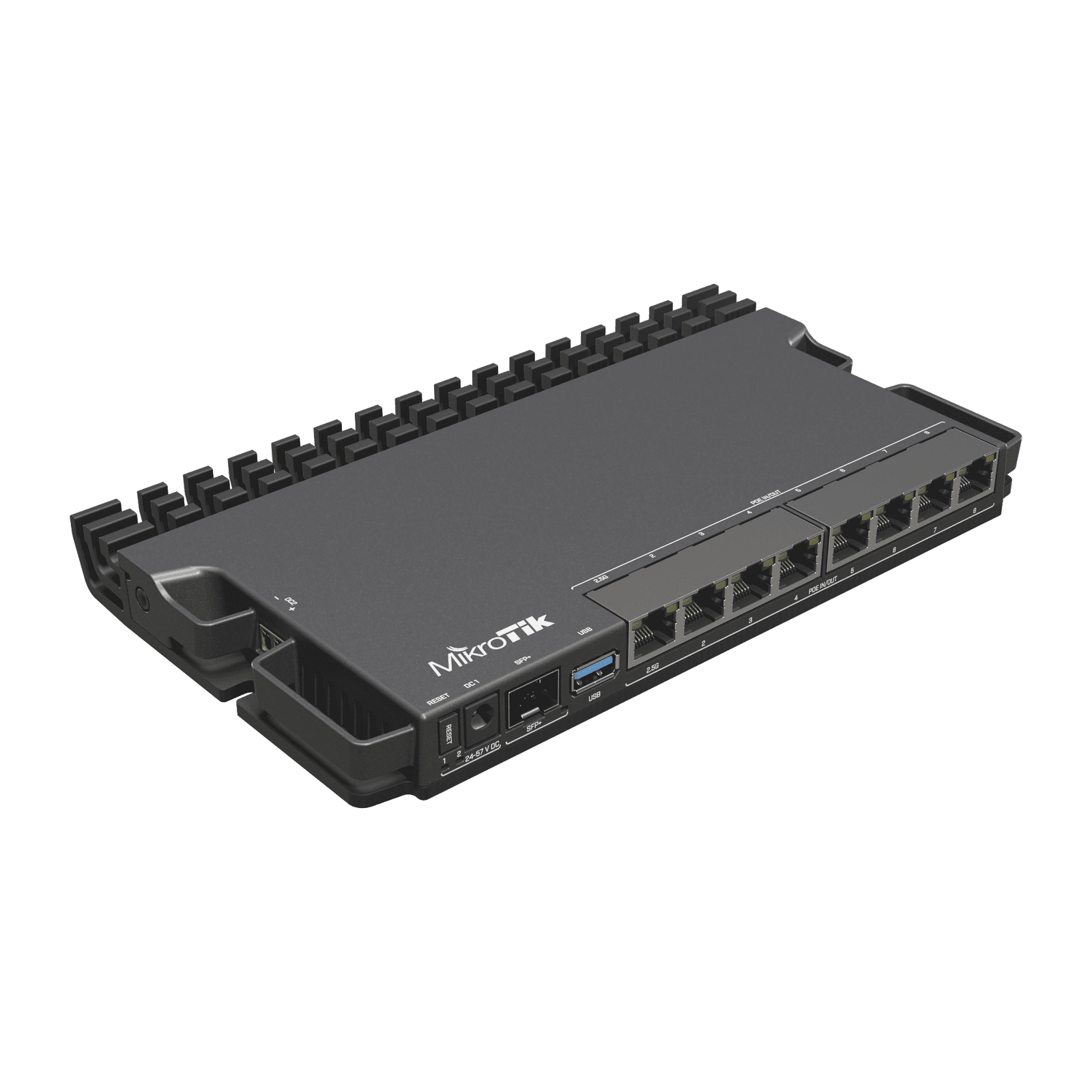 RB5009UPr+S+IN 8 puertos PoE in/out, 1 SFP+, Solo RouterOS v7 RB5009UPR+S+IN 210800 - MIKROTIK