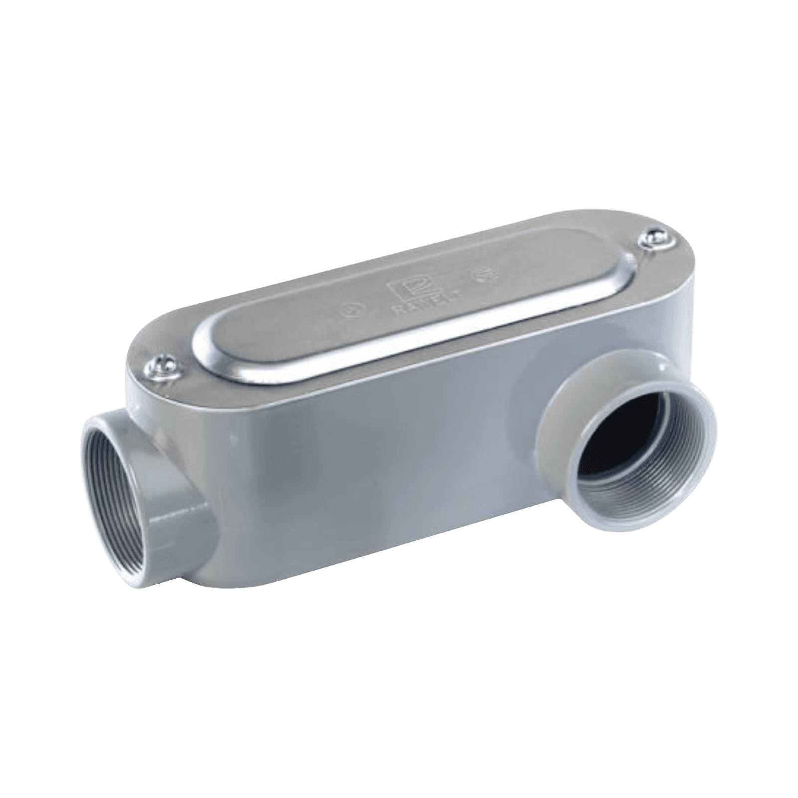 Caja oval roscada tipo LL de 1 1/2″ (38.1 mm) Incluye tapa y tornillos. OLL-0079C - RAWELT