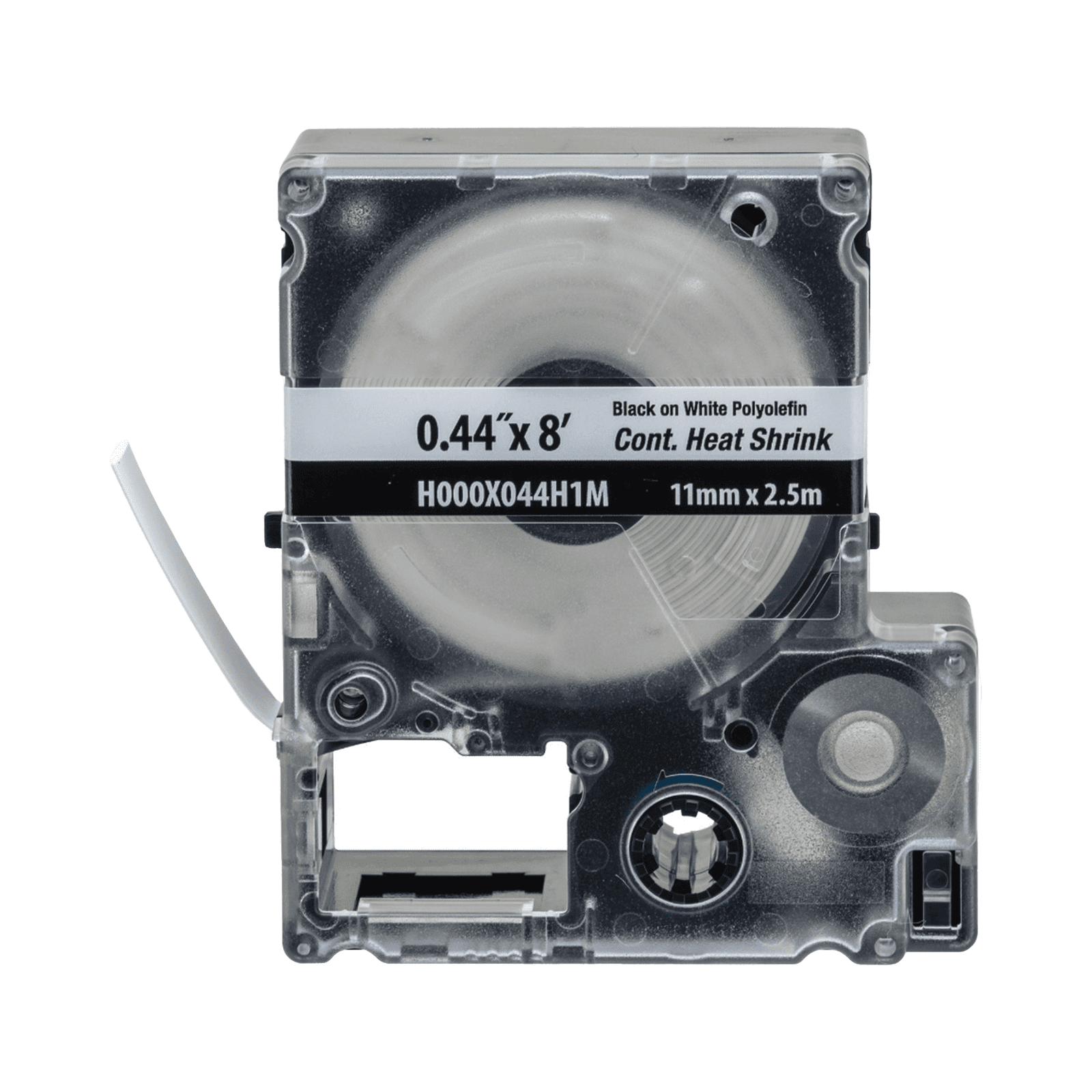 Casete de Etiquetas de Poliolefina de Cinta Continua, Tubo Termocontráctil, 11.2 mm (0.44 in) de Ancho y 2.4 m de largo, Para Cables de 2 a 6.4 mm (16-10 AWG) de Diámetro, Color Blanco H000X044H1M - PANDUIT