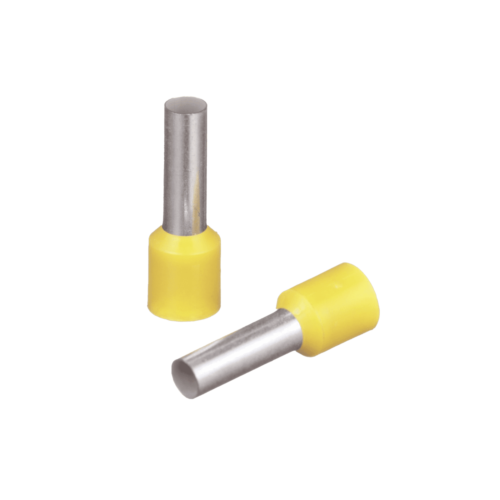 Ferrúl de cobre DIN Amarillo para Cable 10 AWG con largo 12 mm.  Paquete de 100 Piezas FSD82-12-C - PANDUIT