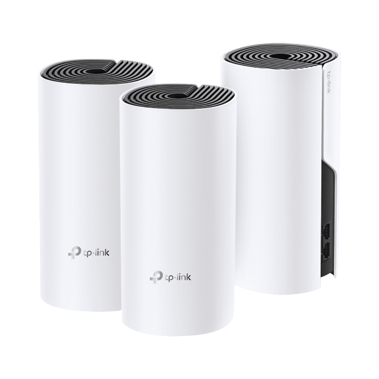 KIT 3 Routers Inalámbricos MESH Interior para Hogar / Doble Banda Wi-Fi 5 AC1200 Mbps / 2 Puerto Gigabit WAN/LAN / 2 Antenas Internas / Administración Mediante la App Deco (iOS, Android) DECOM4-3PACK - TP-LINK