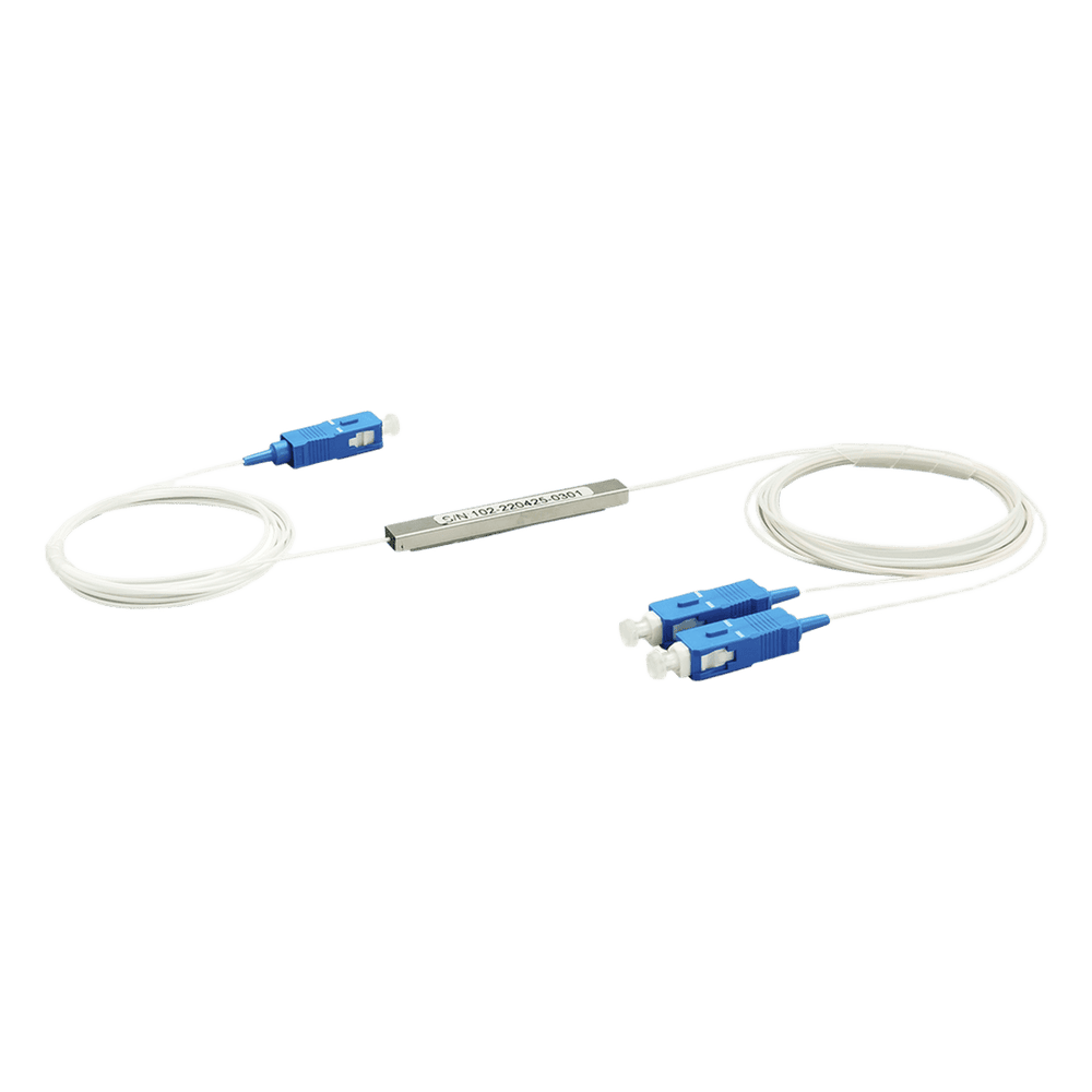 Splitter (Divisor Óptico) tipo PLC, de 1x2, conectores SC/UPC LP-PLC-1X2UPC 223831